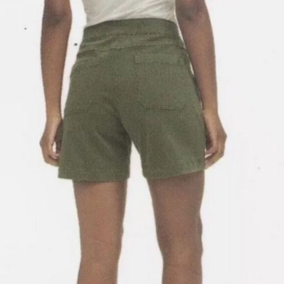 NWT Nautica Pull On Denim Shorts Olive Green Size Small - Picture 2 of 3